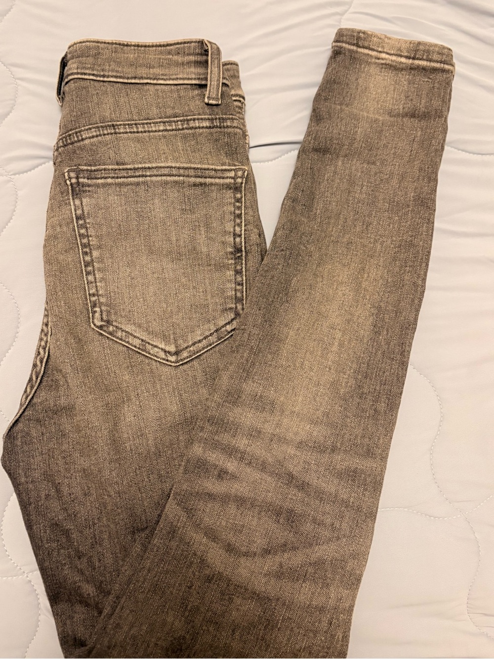 Zara Women's Skinny Jeans in Taupe Brown